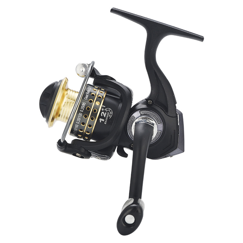 Kekili Mini Memancing Ais Umpan Logam 9+1BB