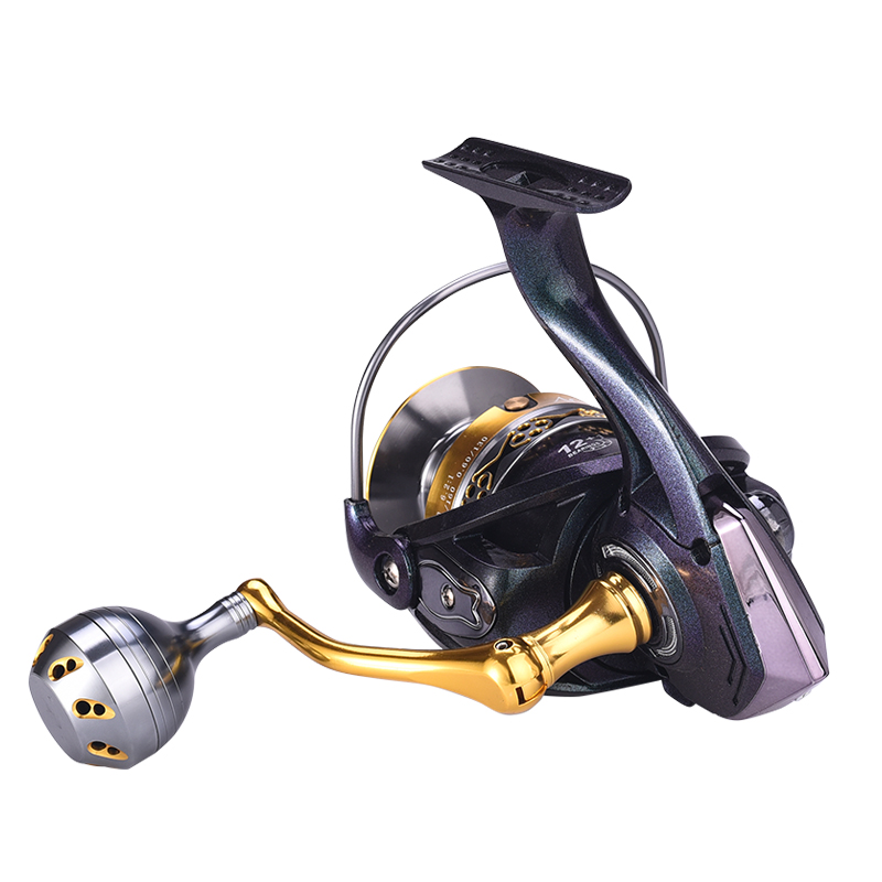 Pemegang Kuasa CNC Logam Metal Spinning Wheel Trolling Fishing Reels