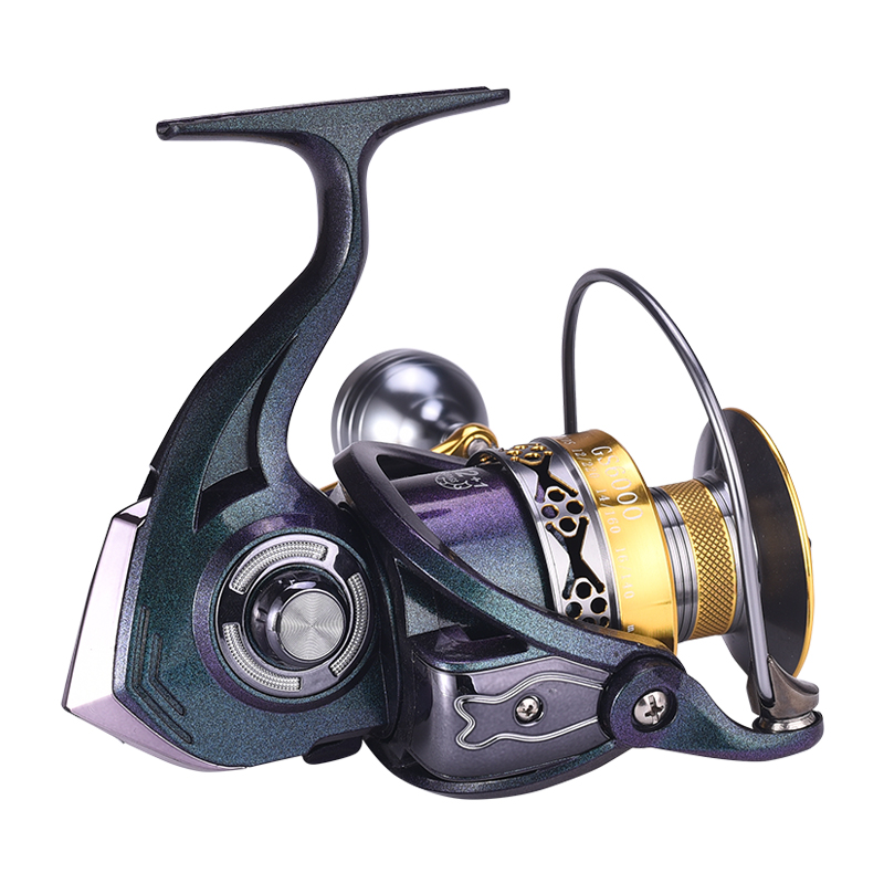 Pemegang Kuasa CNC Logam Metal Spinning Wheel Trolling Fishing Reels